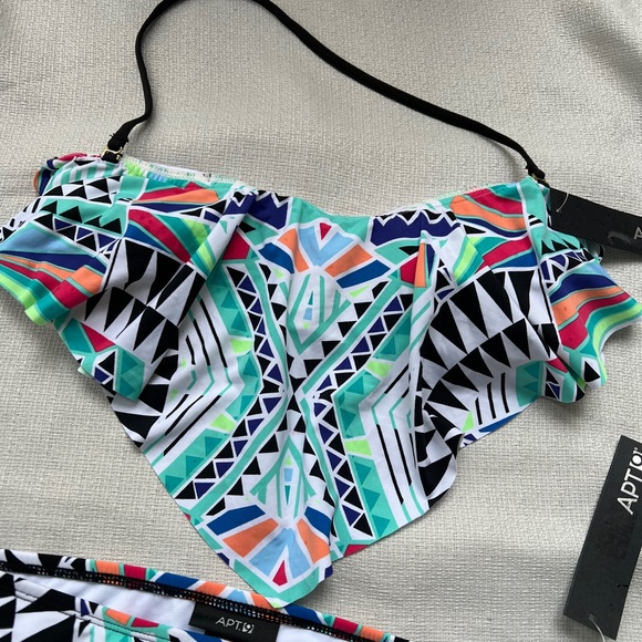 Geometric Multicolor Bikini Set - Picture 5 of 11